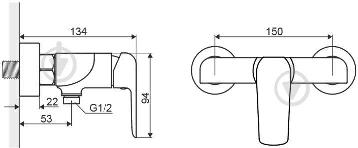 Смеситель для душа Excellent Clever ARAC.4108CR - фото 2