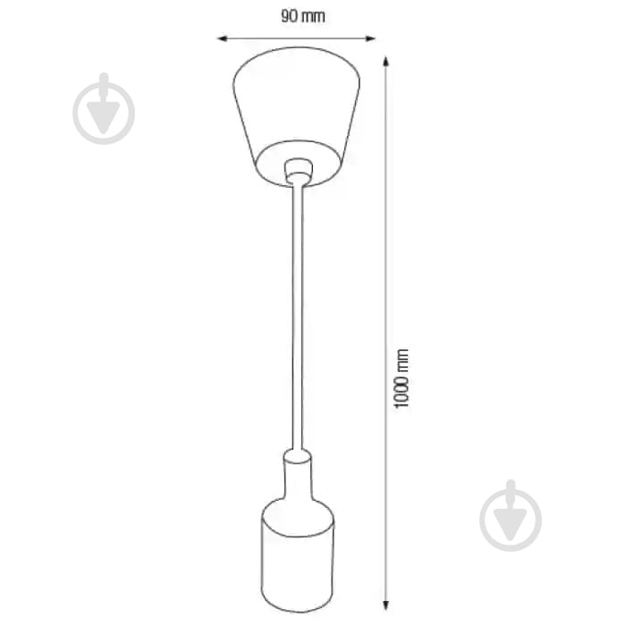 Шнур для светильника HOROZ ELECTRIC Volta 1x60 Вт E27 коричневый 021-001-0001-010 - фото 2