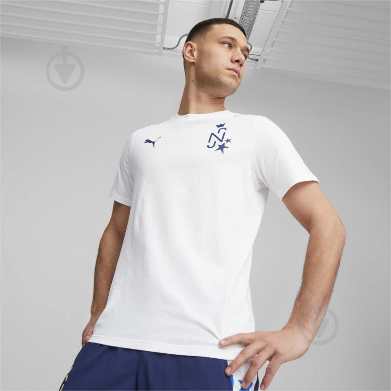 Футболка Puma NEYMAR JR INS. COTTON TEE 65850301 р.M білий - фото 3