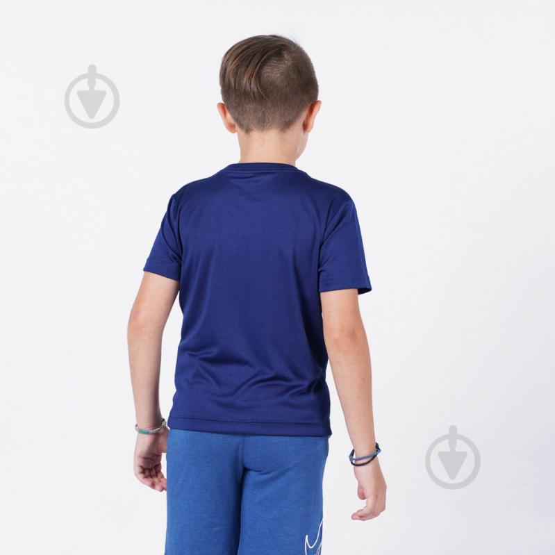 Спортивный костюм Nike DF SPORT T-SHIRT AND SHORT SET 86H589-U1U синий - фото 6