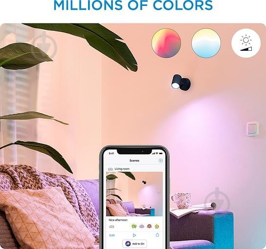 Світильник світлодіодний WiZ IMAGEO Spots RGB Wi-Fi - фото 5