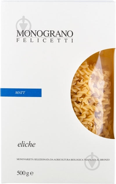 Макарони Felicetti Еліке Monograno 500 г - фото 1 Макарони Felicetti Еліке Monograno 500 г - фото 1