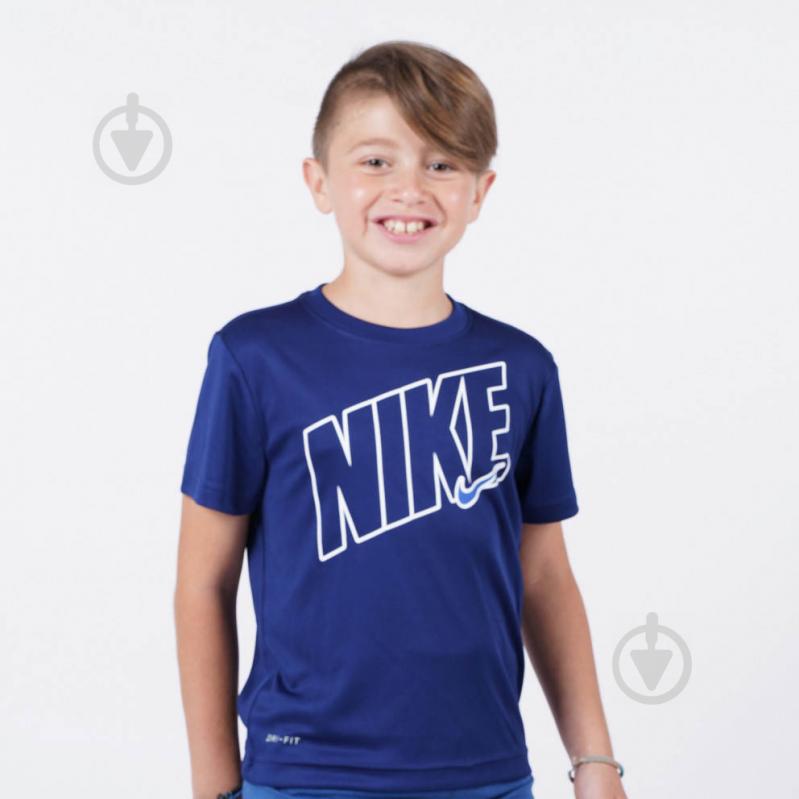 Спортивный костюм Nike DF SPORT T-SHIRT AND SHORT SET 86H589-U1U р.4 синий - фото 5