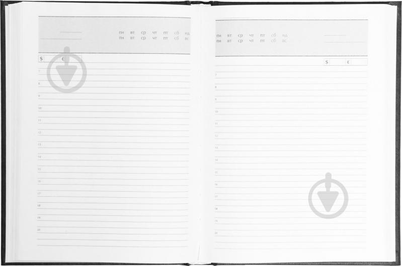 Щоденник Expert A5 288 арк чорний Buromax - фото 3