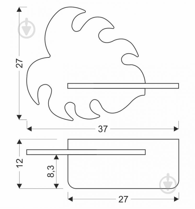 Светильник настенный Candellux Monstera 1x5 Вт бежевый/зеленый 21-01023 - фото 2