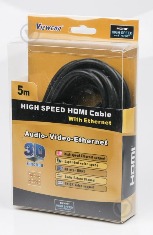 Кабель Viewcon 5 м (VC-HDMI-160-5m) HDMI-HDMI - фото 2