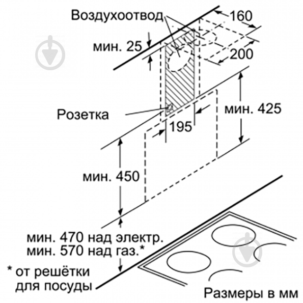 Вытяжка Bosch DWK065G20R - фото 6