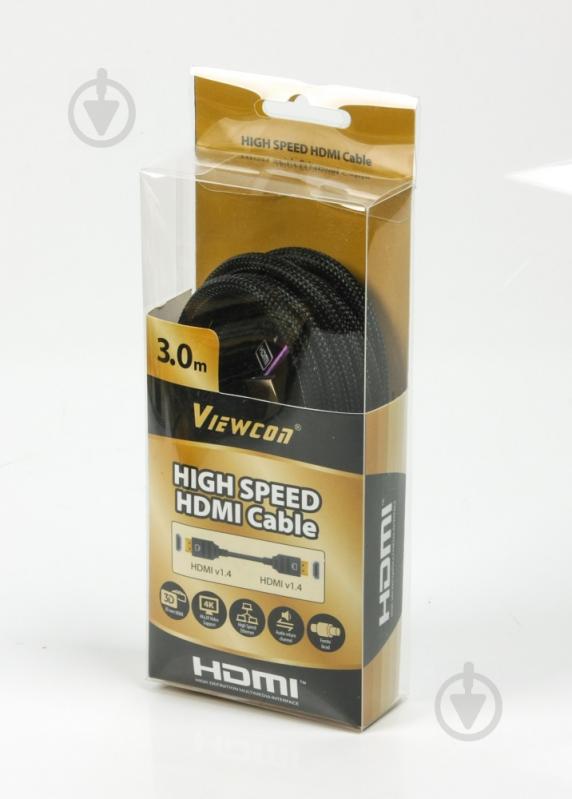 Кабель Viewcon 3 м чорний (VC-HDMI-510-3m) HDMI-HDMI - фото 2