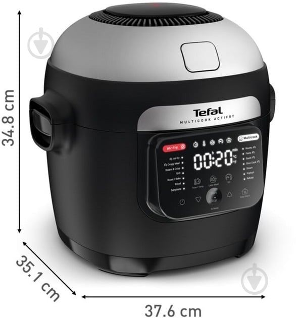 ВИТРИНА! Мультиварка-мультипечь Tefal 2в1 MULTICOOK ACTIFRY MY741CF1 - фото 8