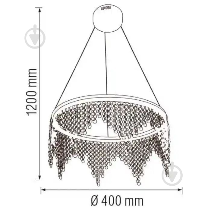 Люстра светодиодная HOROZ ELECTRIC Astoria 25 Вт хром 019-040-0025-010 - фото 2