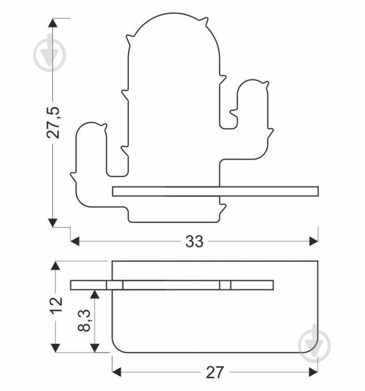 Світильник настінний Candellux CACTUS 1x4 Вт бежевий/зелений 21-00996 - фото 3