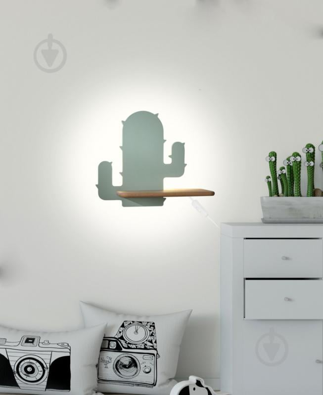 Світильник настінний Candellux CACTUS 1x4 Вт бежевий/зелений 21-00996 - фото 4