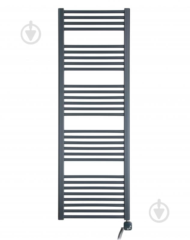 Полотенцесушитель электрический Luxrad Regular 1480x500 мм 600 Вт антрацит (REG14805007016ELVA600) - фото 1