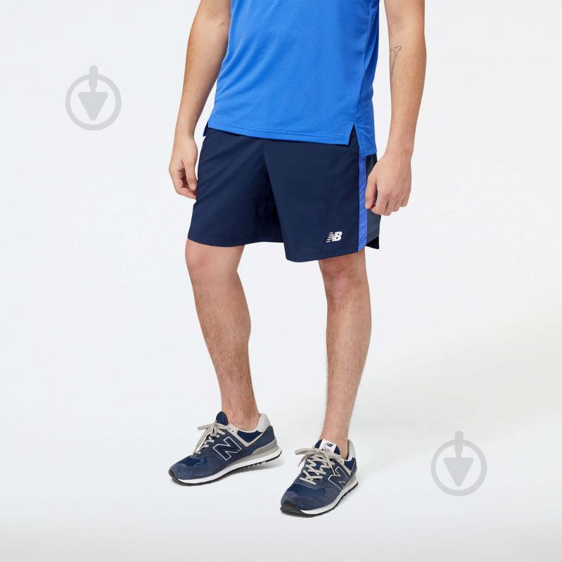 Шорты New Balance ACCELERATE 7 IN MS23230MIB р. S синий - фото 1