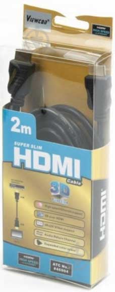 Кабель Viewcon HDMI – HDMI 2 м black (VD093-2M) - фото 2