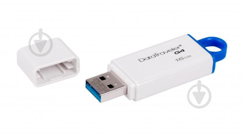 Флеш-пам'ять USB Kingston DataTraveler I G4 16 ГБ USB 3.0 blue (DTIG4/16GB) - фото 1