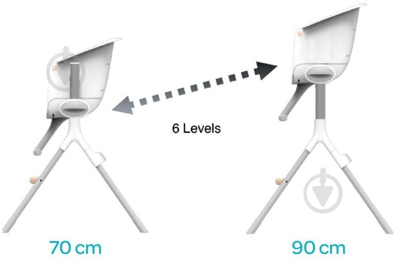 Стульчик для кормления Beaba Up & Down белый (912598) - фото 6