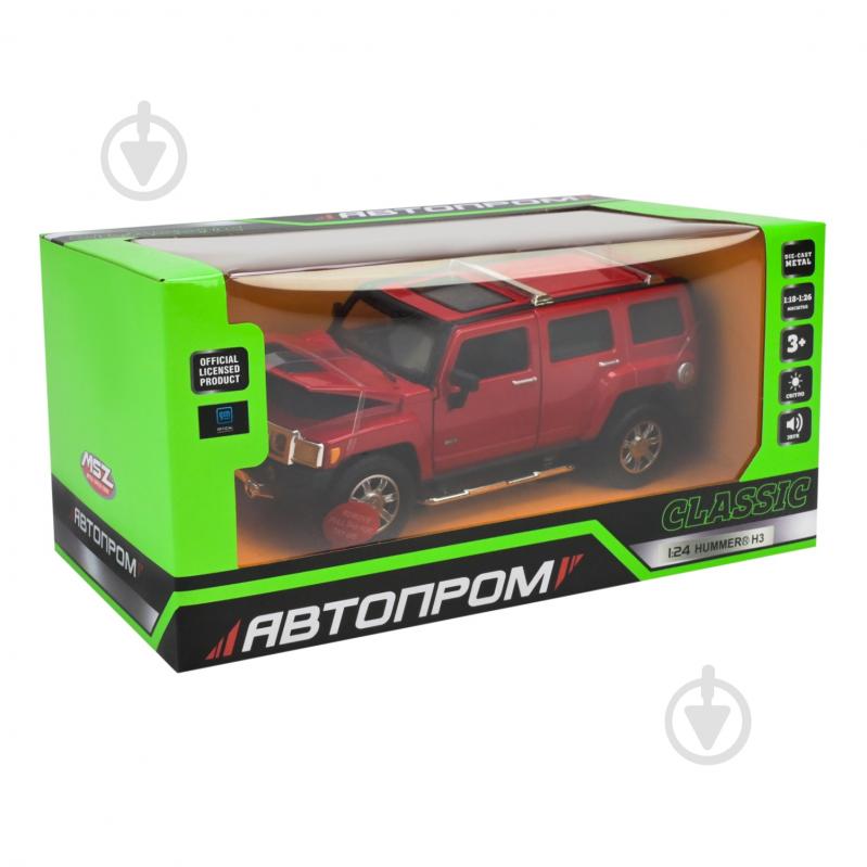 Автомодель Автопром 1:24 Hummer H3 68240A - фото 7