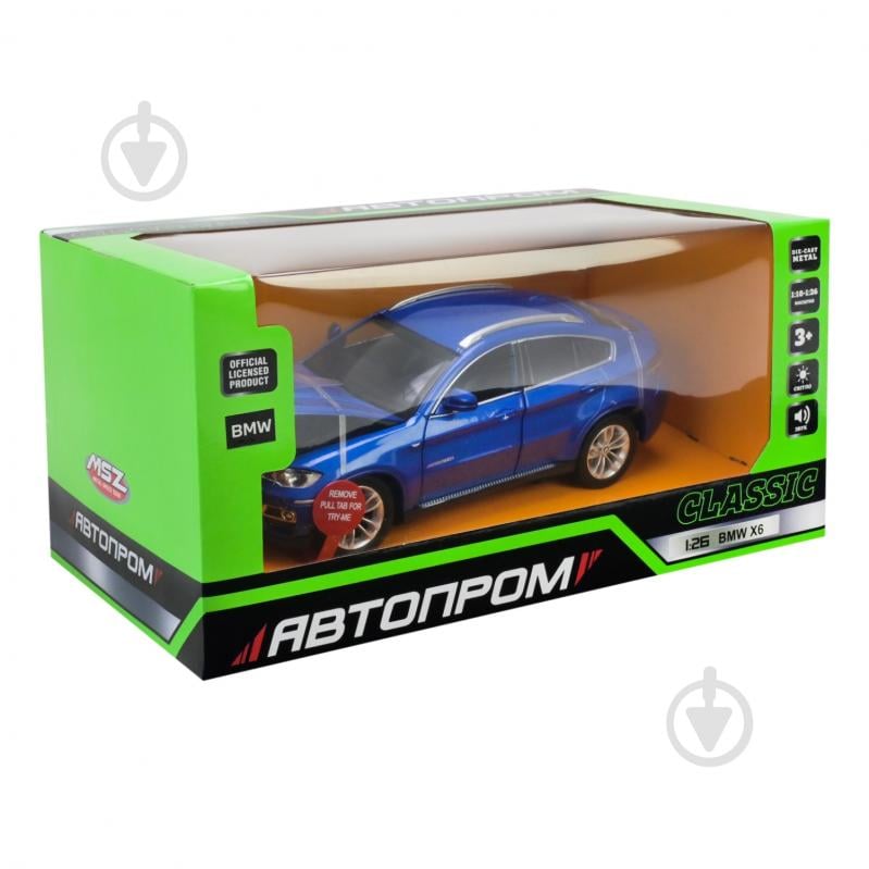 Автомодель Автопром 1:24 BMW X6 68250A - фото 6