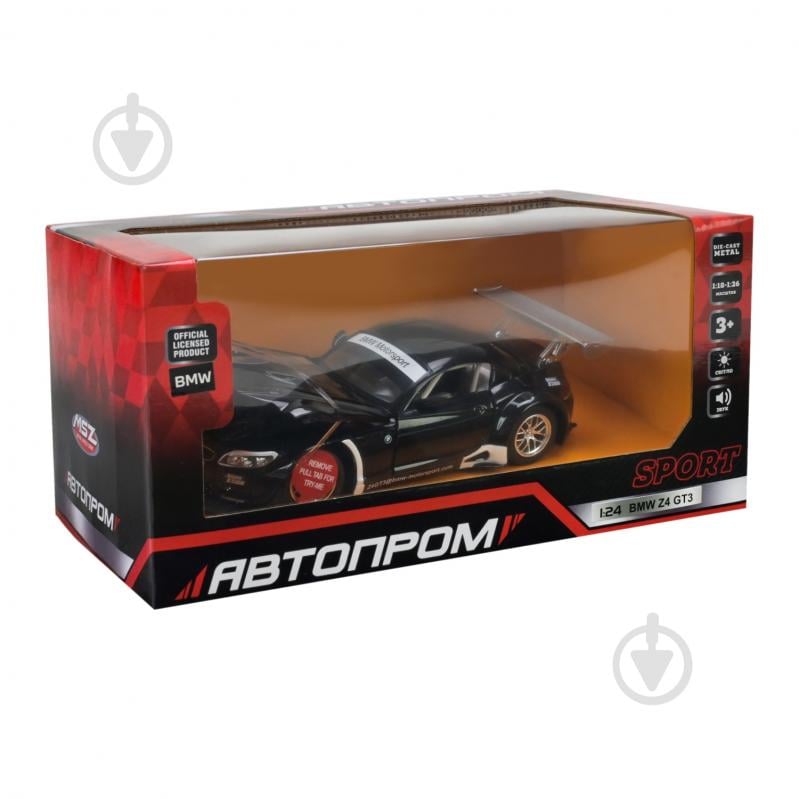 Автомодель Автопром 1:24 BMW Z4 GT3 68251A - фото 6
