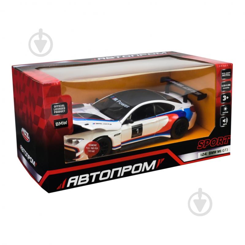 Автомодель Автопром 1:24 BMW M6 GT3 68255B(A) - фото 6