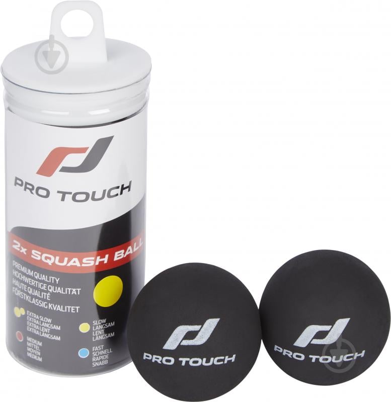 Набор мячей для тенниса Pro Touch Ace Squash Balls 2 pcs Tube 412164-181 2 шт./уп. - фото 1