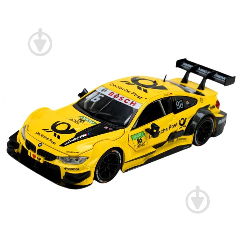 Автомодель Автопром 1:24 BMW M4 DTM 68256B(Y) - фото 2 Автомодель Автопром 1:24 BMW M4 DTM 68256B(Y) - фото 2