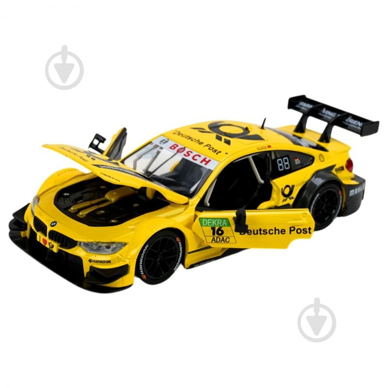 Автомодель Автопром 1:24 BMW M4 DTM 68256B(Y) - фото 4 Автомодель Автопром 1:24 BMW M4 DTM 68256B(Y) - фото 4