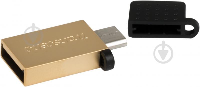 Флеш-память USB Transcend JetFlash 380 16 ГБ USB 2.0microUSB (OTG) gold (TS16GJF380G) - фото 2