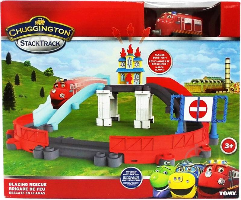 Залізниця Tomy Chuggington Die-Cast Порятунок від пожежі з паровозиком Вілсоном LC54254 - фото 2