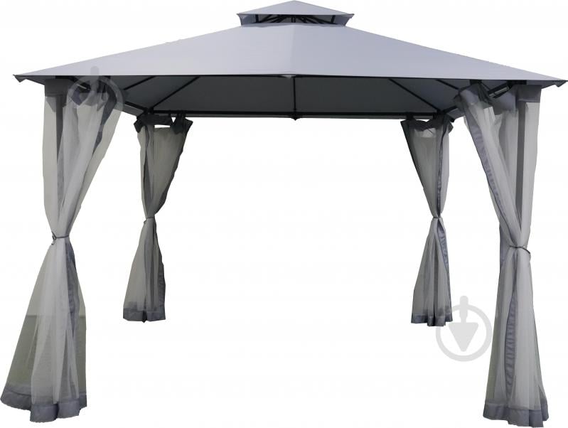 Павильон садовый Indigo с москитной сеткой 3х3 м DU168-20 серый - фото 1 Павильон садовый Indigo с москитной сеткой 3х3 м DU168-20 серый - фото 1