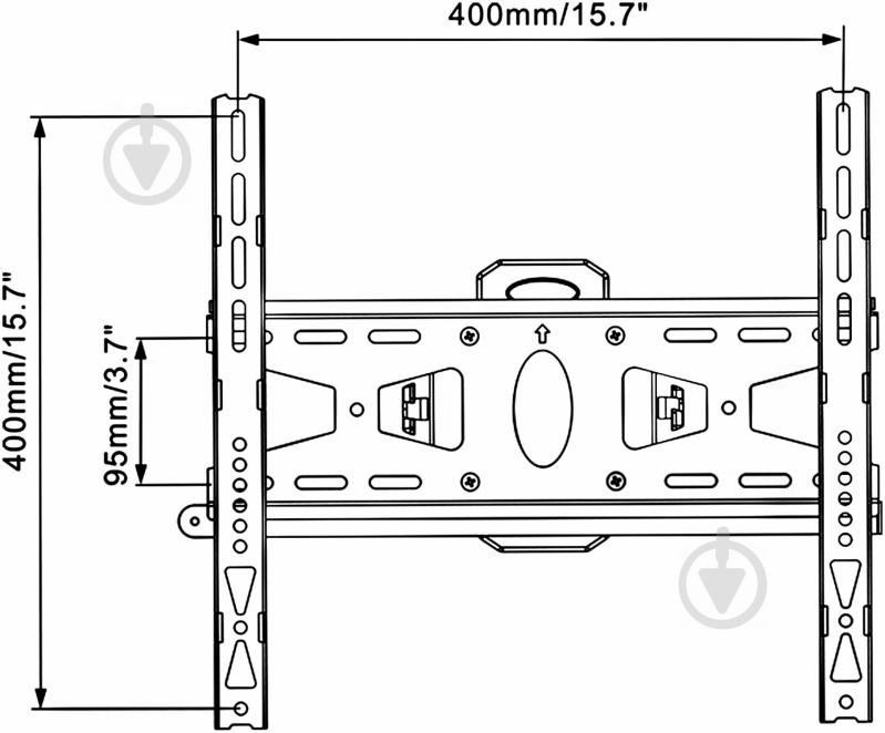 Кріплення для телевізора Vogels M42030B поворотні 32"-55" чорний - фото 3