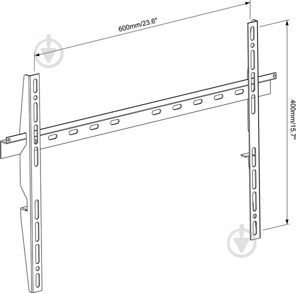 Кріплення для телевізора Vogels M43000B фіксовані 40"-65" чорний - фото 2