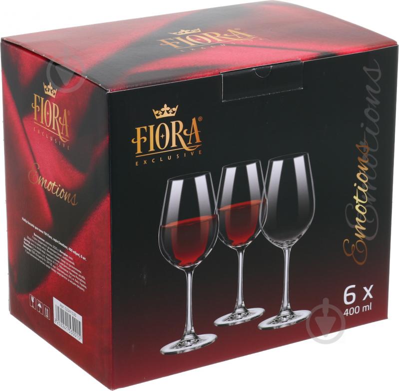 Набор бокалов для вина Emotions 400 мл 6 шт. Fiora - фото 3