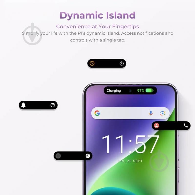 Смартфон Oukitel P1 8/256GB purple (P1_PL) - фото 8 Смартфон Oukitel P1 8/256GB purple (P1_PL) - фото 8