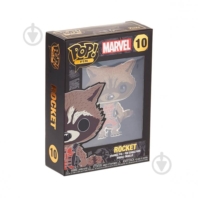 Фигурка Funko Pop! Пин серии Marvel Енот Ракета MVPP0011 - фото 5