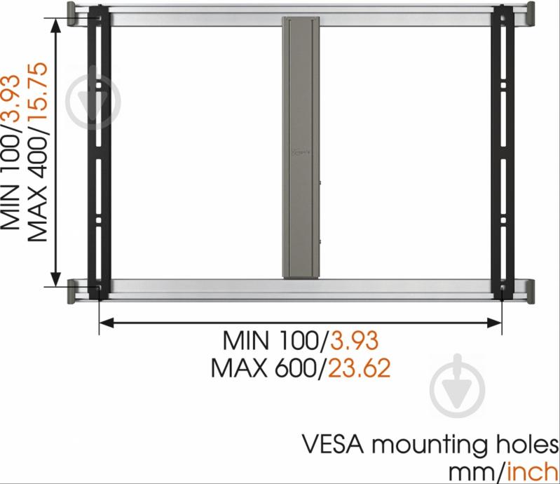 Кріплення для телевізора Vogels Thin 325 поворотно-похилі 32"-55" сірий - фото 8