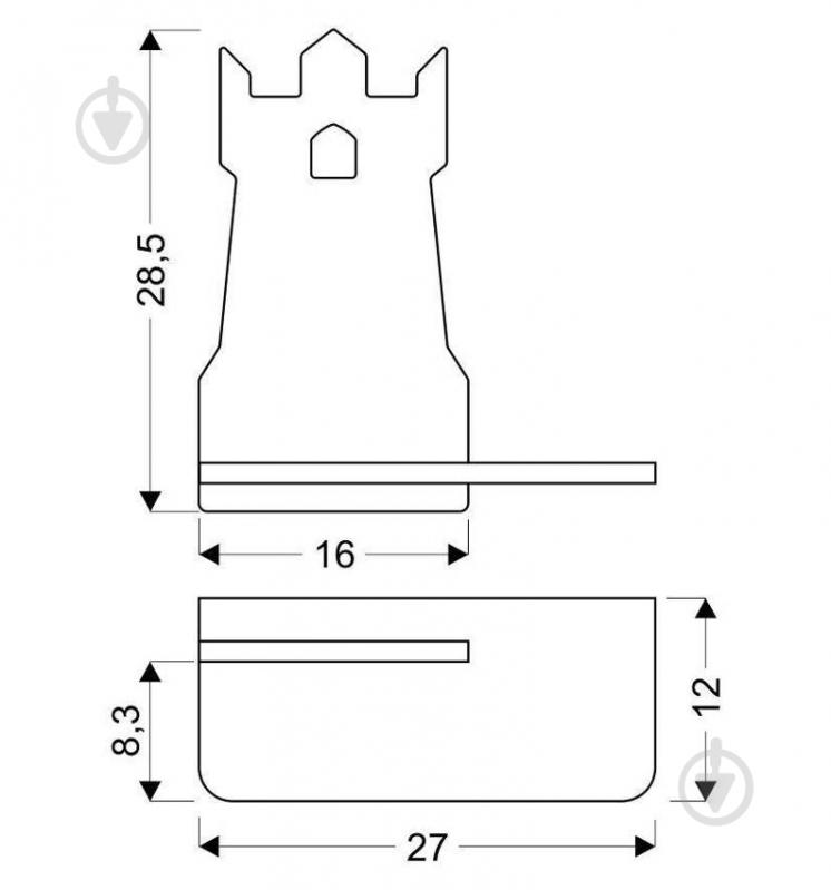 Світильник настінний Candellux TOWER 1x5 Вт бежевий/синій 21-85047 - фото 2