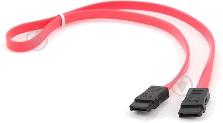 Кабель Cablexpert 1 м (CC-SATA-DATA-XL) 2 х SATA 7-pin папа - фото 1