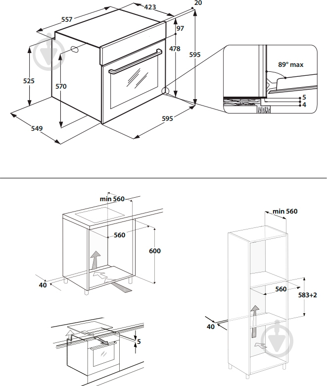 Духова шафа Indesit IFW 6230 IX - фото 3