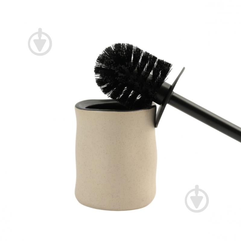 Ершик для унитаза MVM Porto BA-35 Beige/Black - фото 2