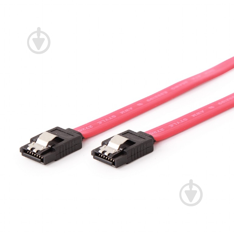 Кабель комп'ютерний внутрішній Cablexpert SATA 0,5 м червоний (CC-SATAM-DATA) SATA III - фото 1