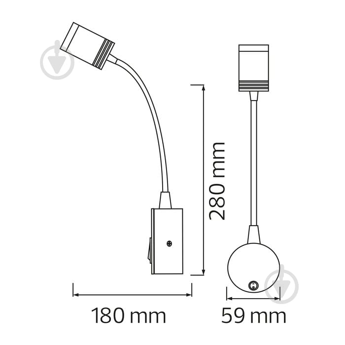 Подсветка для картин HOROZ ELECTRIC TURNA 4200 К серебряный 040-007-0003-010 - фото 2