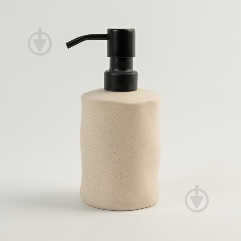 Дозатор для жидкого мыла MVM Porto BA-34 Beige/Black - фото 2