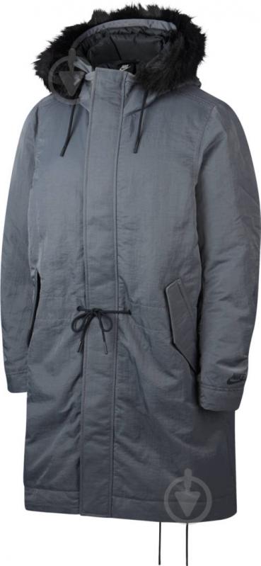 Куртка-парка чоловіча Nike M NSW DWN FILL PRKA HD BV4751-021 р.S темно-сіра - фото 1