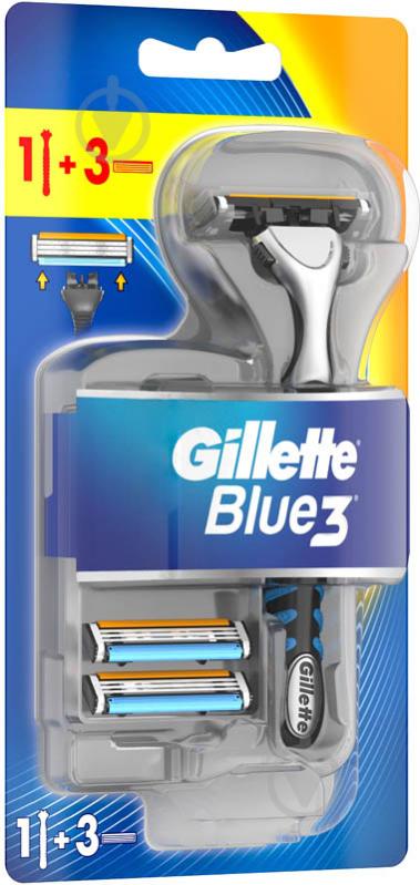 Станок для гоління Gillette Blue3 зі змінними картриджами 3 шт. - фото 2