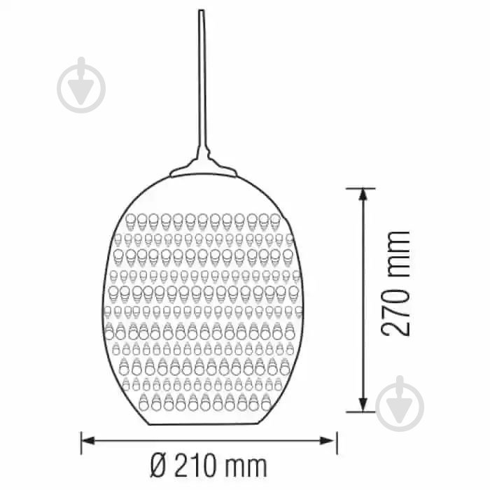 Светильник подвесной HOROZ ELECTRIC Quantum 1x60 Вт E27 медный 021-006-0002-020 - фото 2