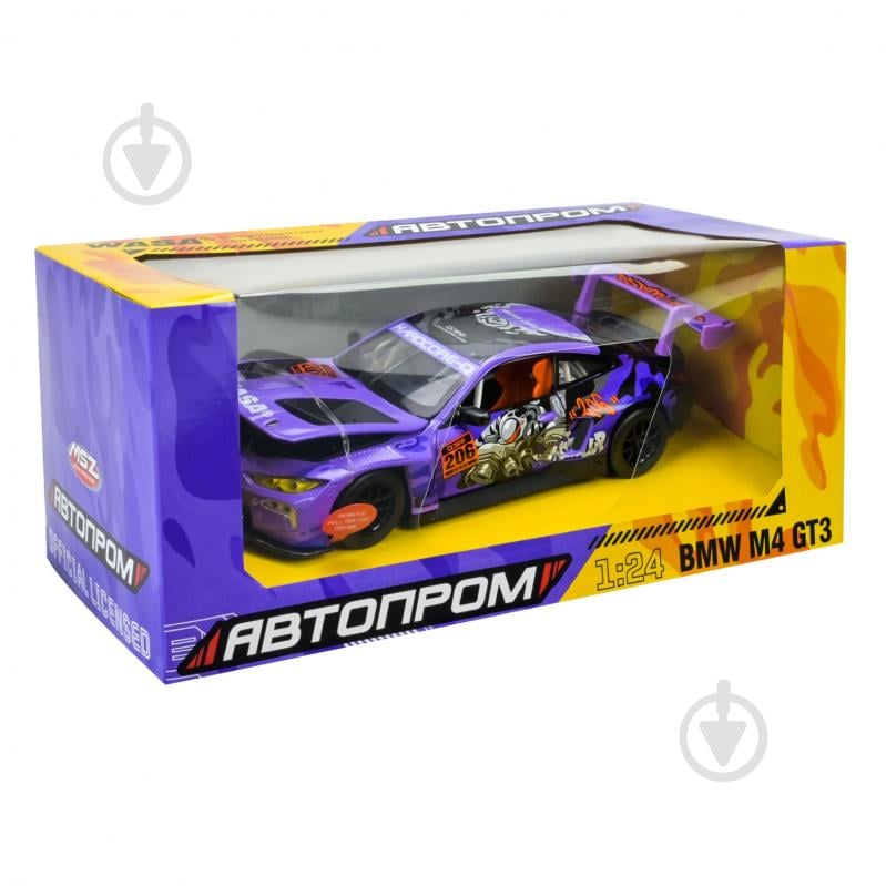 Автомодель Автопром 1:24 BMW M4 GT3 68296A(P) - фото 7