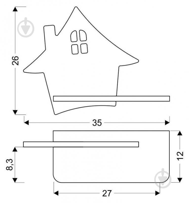 Світильник настінний Candellux HOUSE 1x5 Вт бежевий/зелений 21-85214 - фото 2