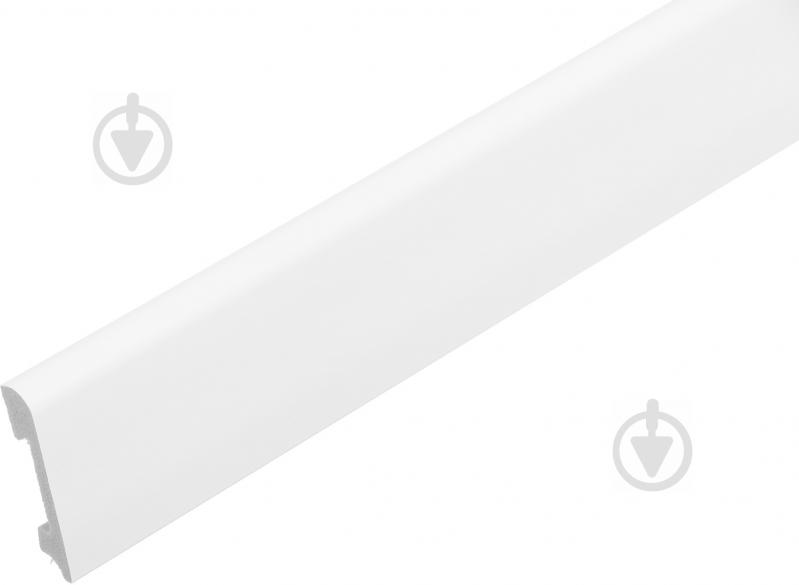 ᐉ Плінтус King Floor JT136W1 білий 2000х79х15,5 мм • Краща ціна в